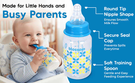 Blossom With Soft Spoon Feeding Bottle