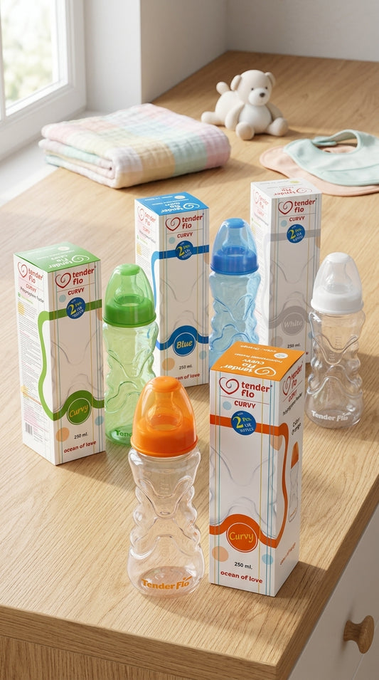 Curvy Bottle With 2 LSR Nipples