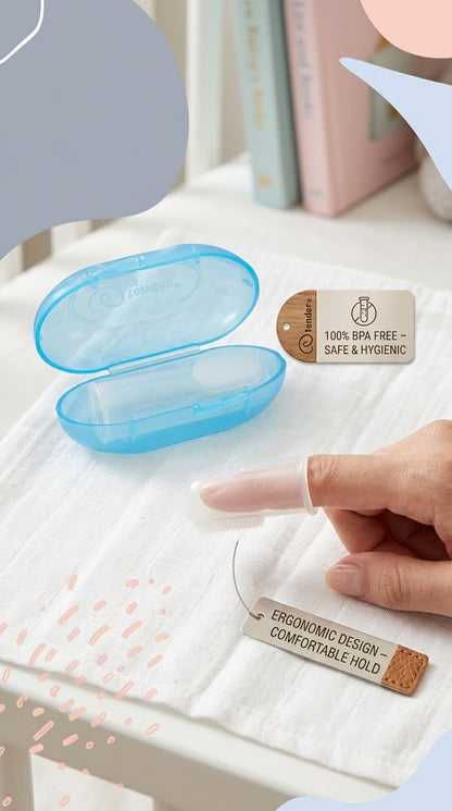 Silicon Finger Brush With Hygiene Case