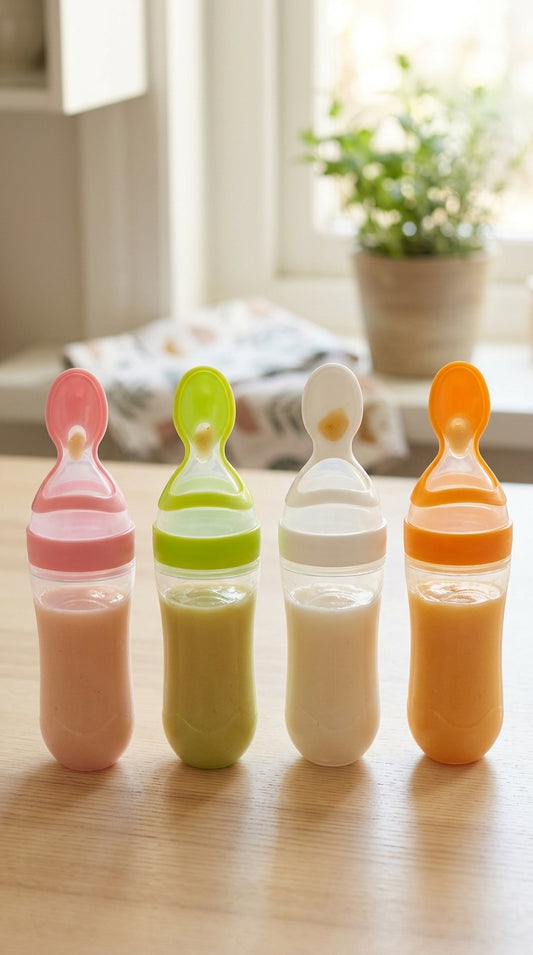 Easy Squeeze Silicon Feeding Bottle