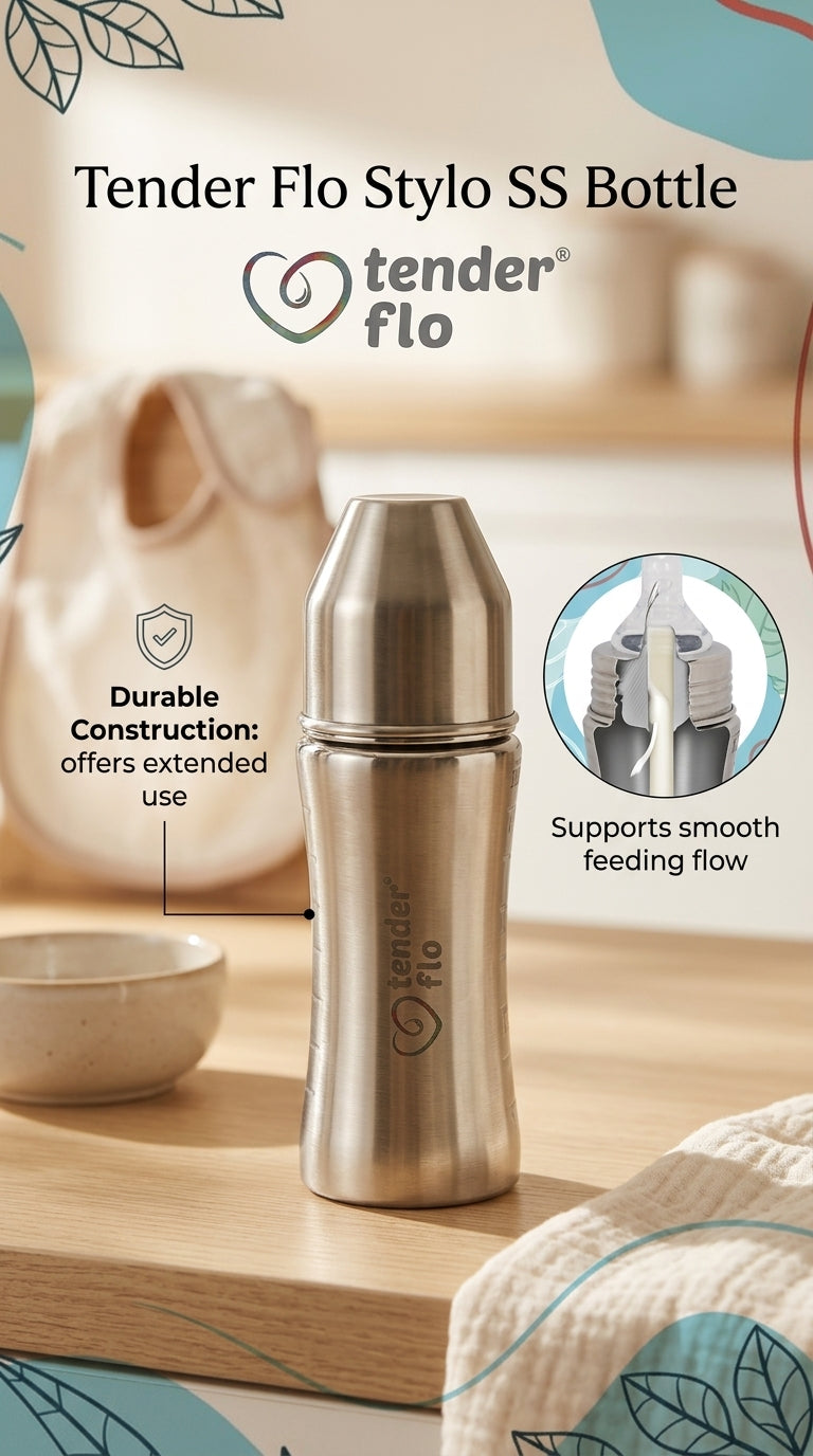 Stylo Stainless Steel feeding bottle