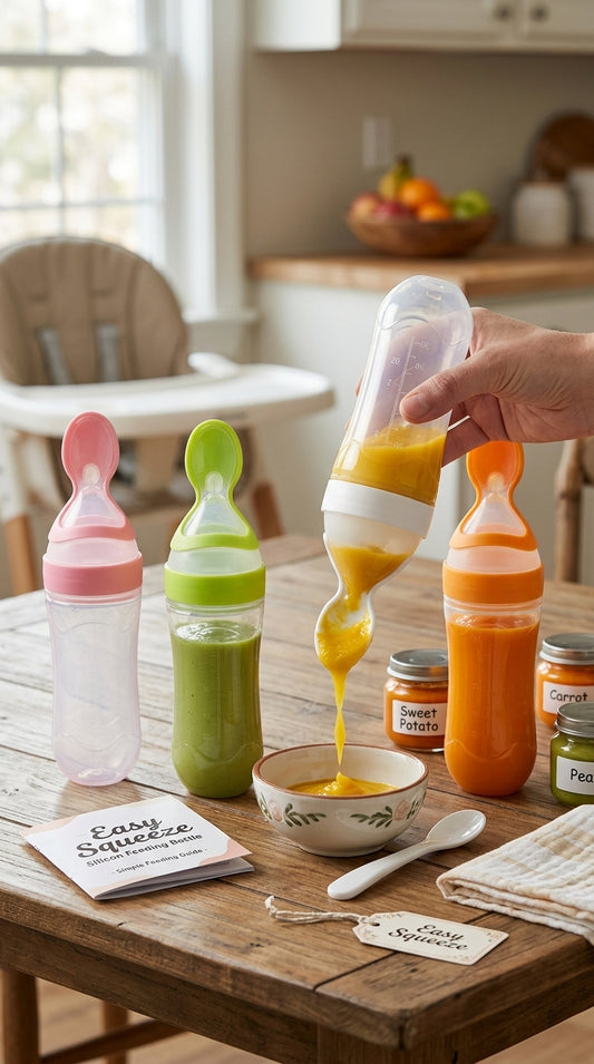 Easy Squeeze Silicon Feeding Bottle