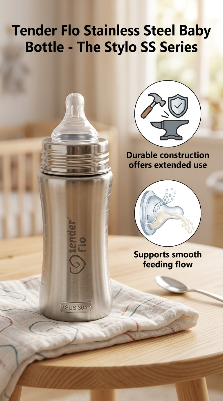 Stylo Stainless Steel feeding bottle