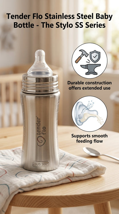 Stylo Stainless Steel feeding bottle
