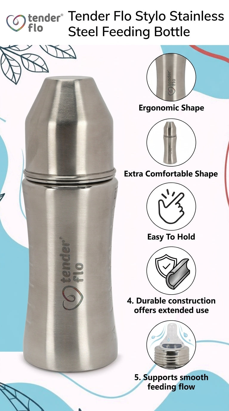 Stylo Stainless Steel feeding bottle