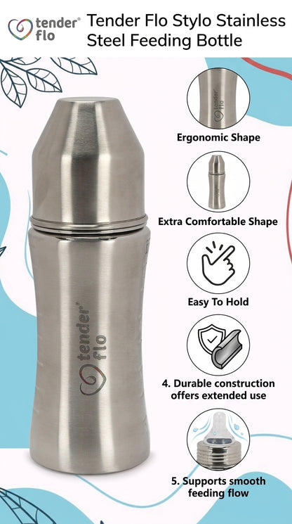 Stylo Stainless Steel feeding bottle