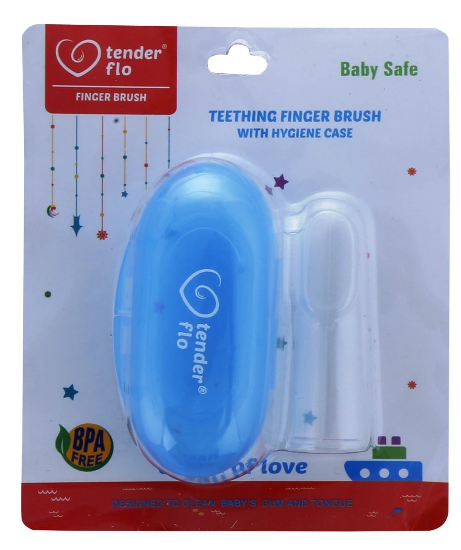 Silicon Finger Brush With Hygiene Case