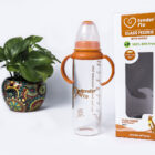 Borosilicate glass feeding bottle