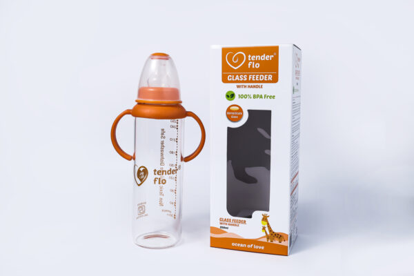 Borosilicate glass feeding bottle