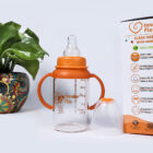 Borosilicate glass feeding bottle