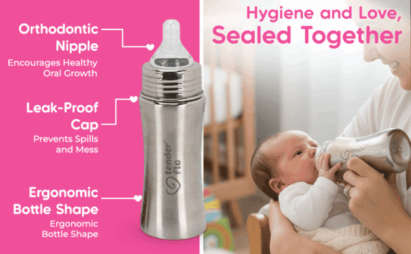 Stylo Stainless Steel feeding bottle