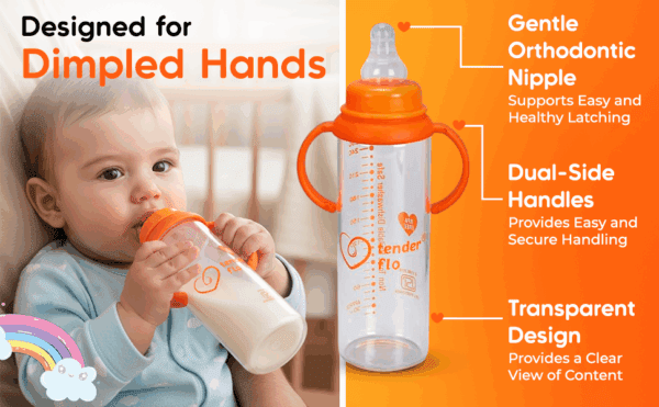 Borosilicate glass feeding bottle