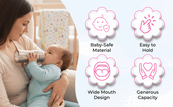 Stylo Stainless Steel feeding bottle