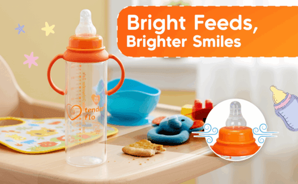 Borosilicate glass feeding bottle
