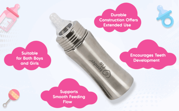 Stylo Stainless Steel feeding bottle