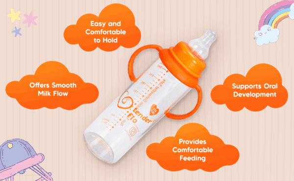 Borosilicate glass feeding bottle