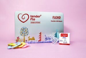 Flexo Peristaltic Silicone Nipple 15 Pieces Tin Pack