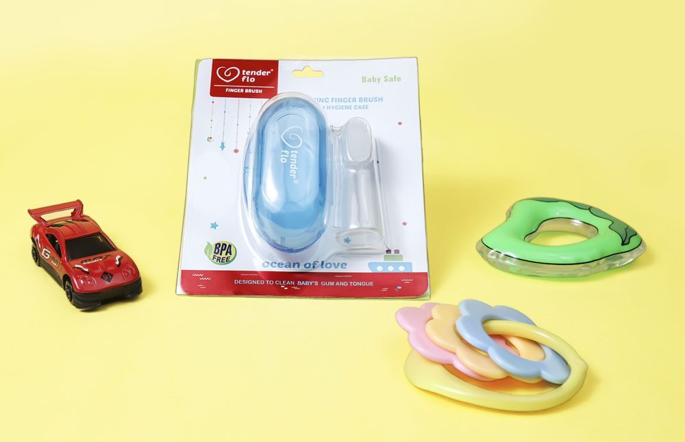 Silicon Finger Brush With Hygiene Case